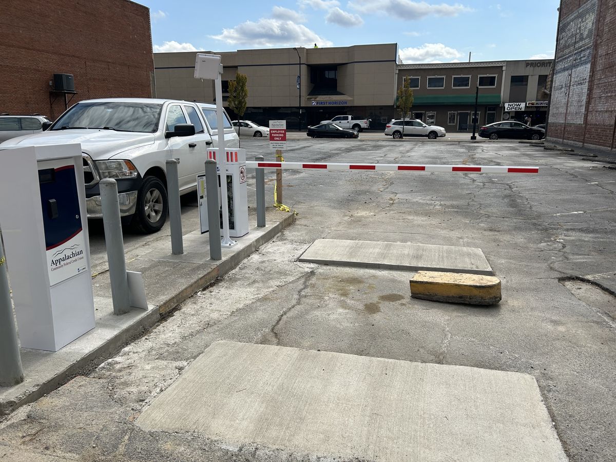 Parking BOXX parking system installation in Kingsport, TN
