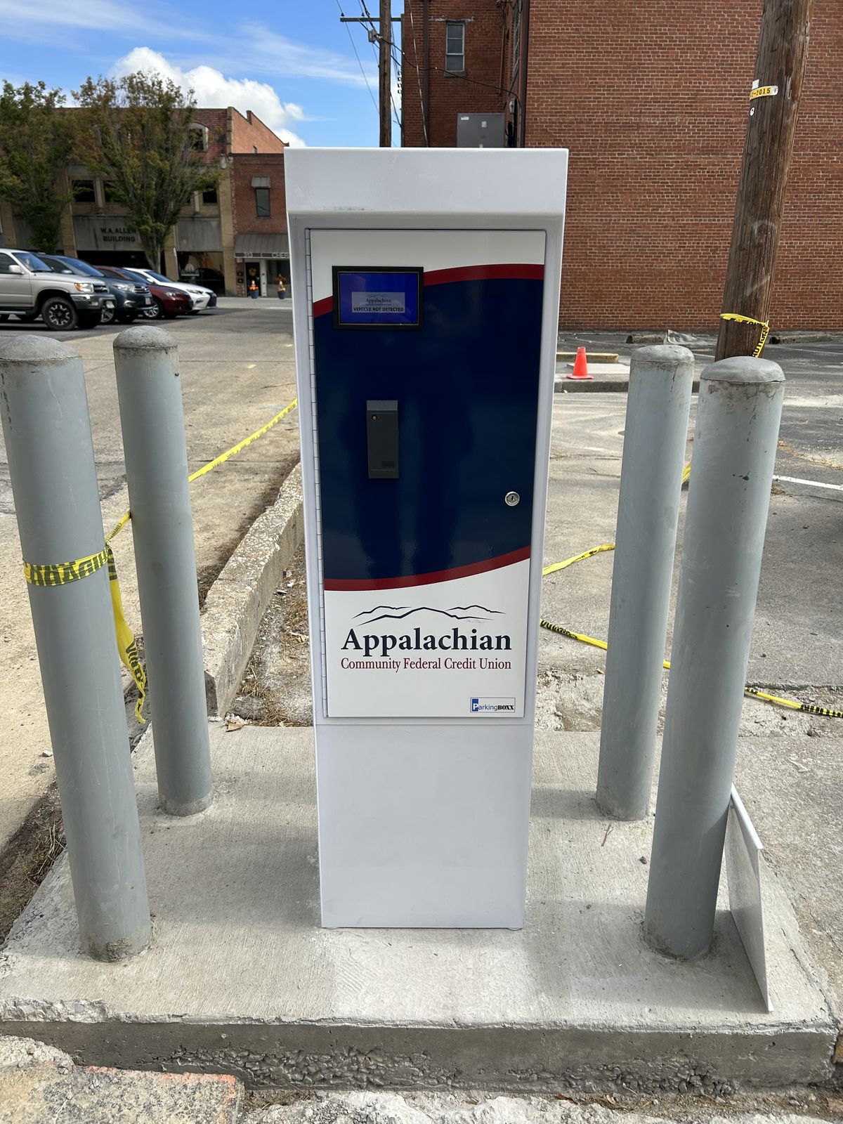 Parking BOXX parking system installation in Kingsport, TN