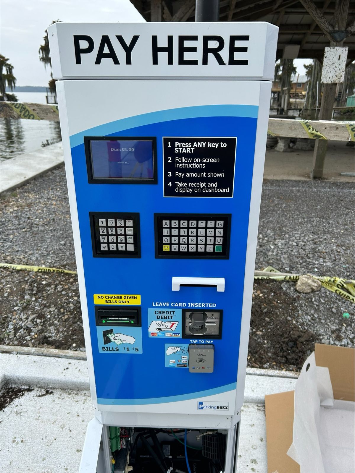 Parking BOXX parking system installation in Napoleonville, LA