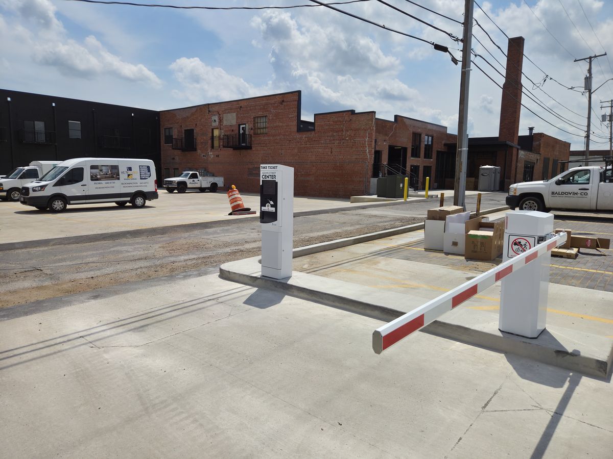 Parking BOXX parking system installation in Peoria, IL