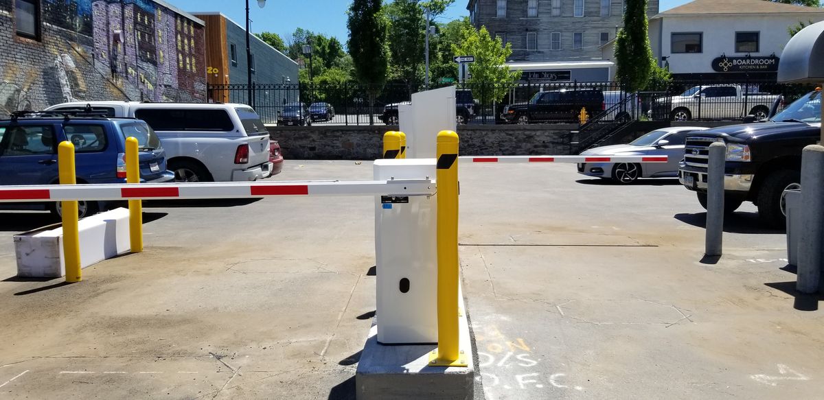 Parking BOXX parking system installation in Worcester, MA