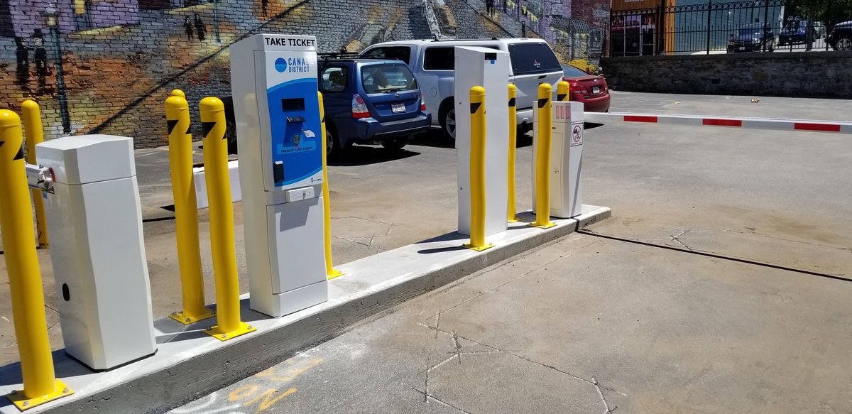 Parking BOXX parking system installation in Worcester, MA