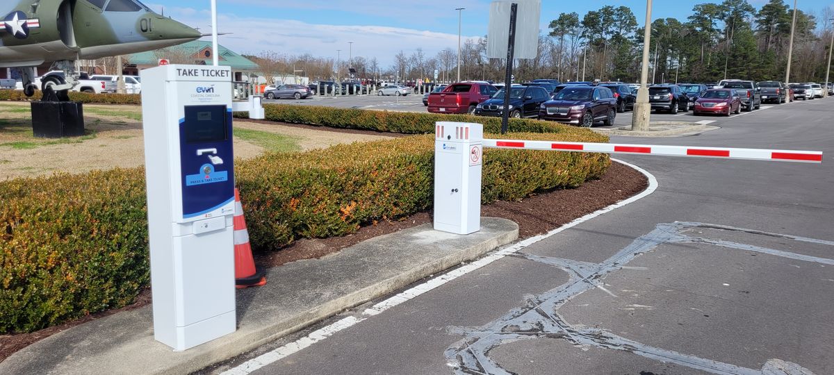Airport parking access control system in New Bern, NC