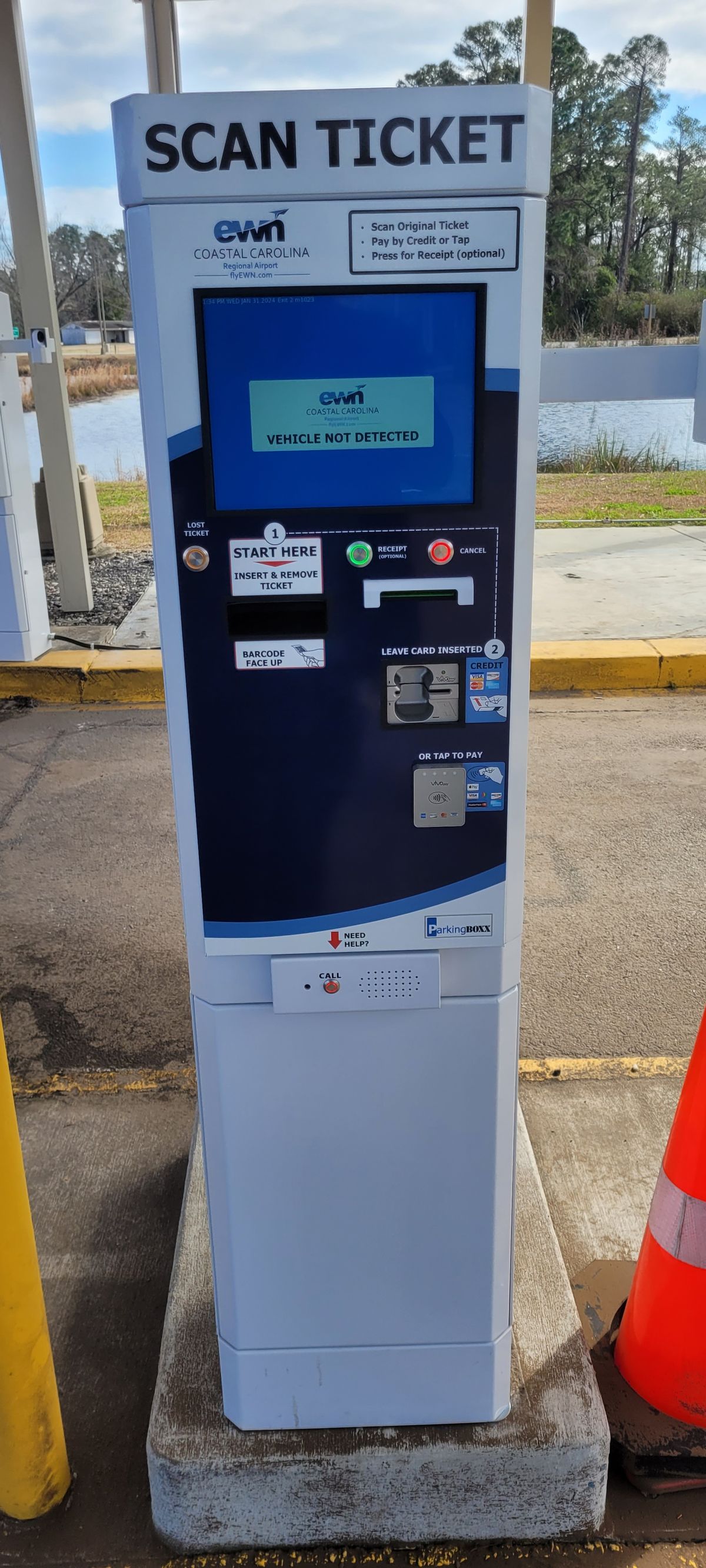 Airport parking access control system in New Bern, NC