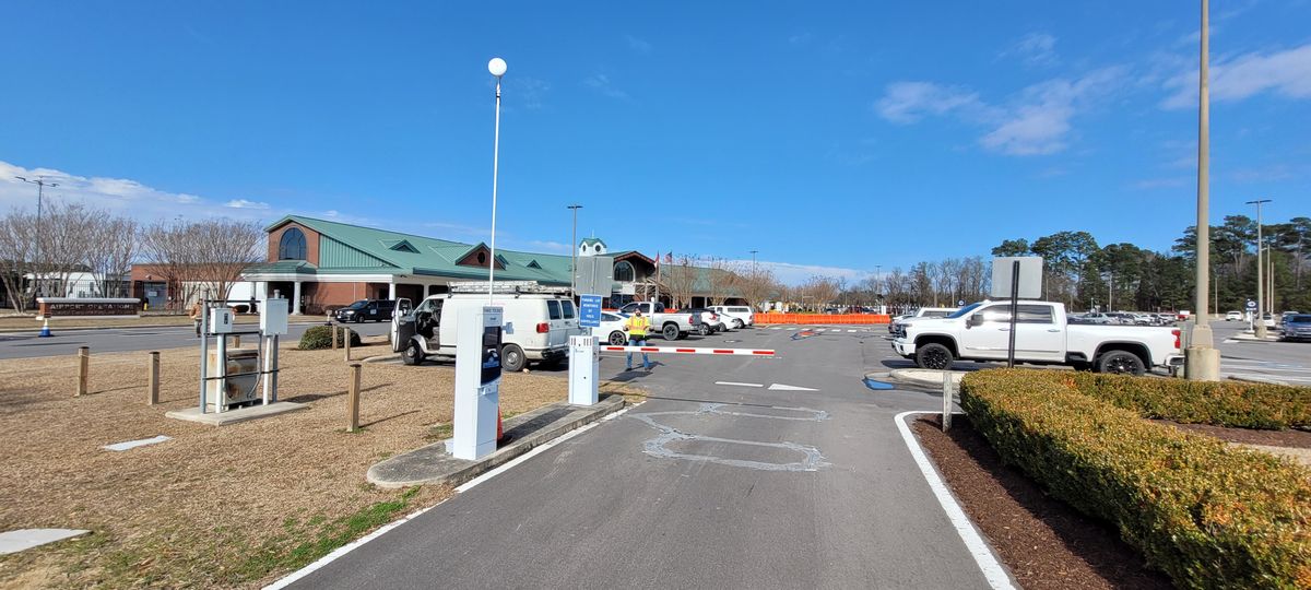 Airport parking access control system in New Bern, NC