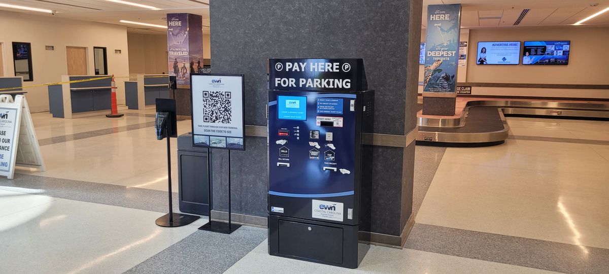 Airport parking access control system in New Bern, NC