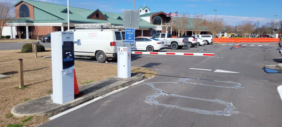 Airport parking access control system in New Bern, NC