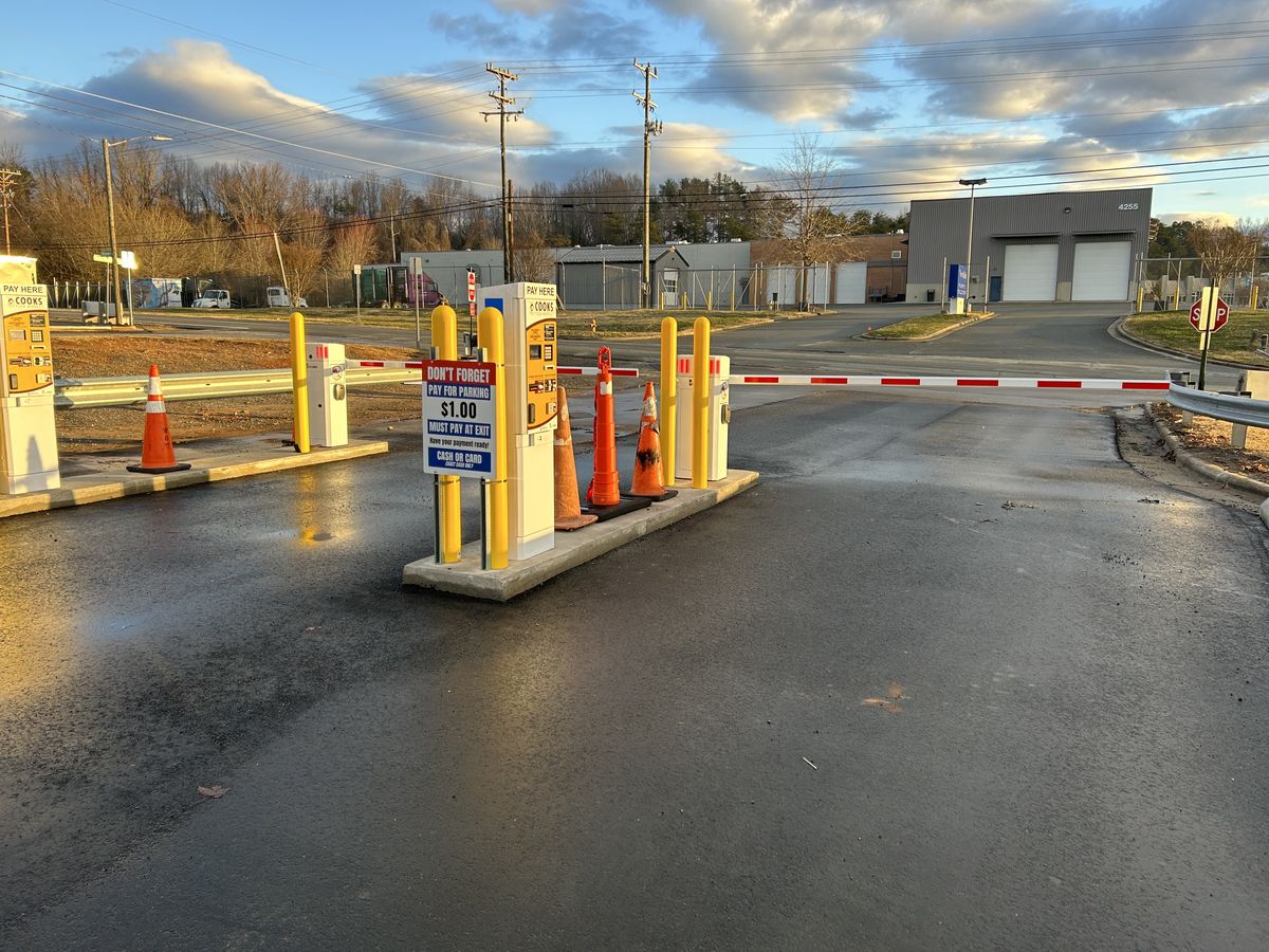 Parking BOXX parking system installation in Winston-Salem, NC