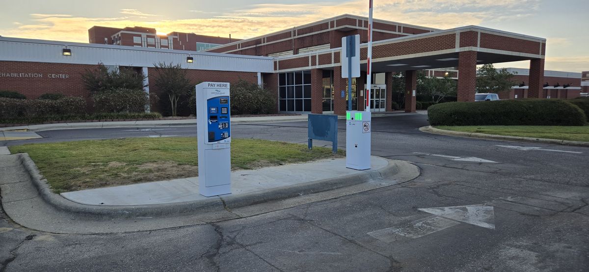 Parking BOXX parking system installation in Fayetteville, NC
