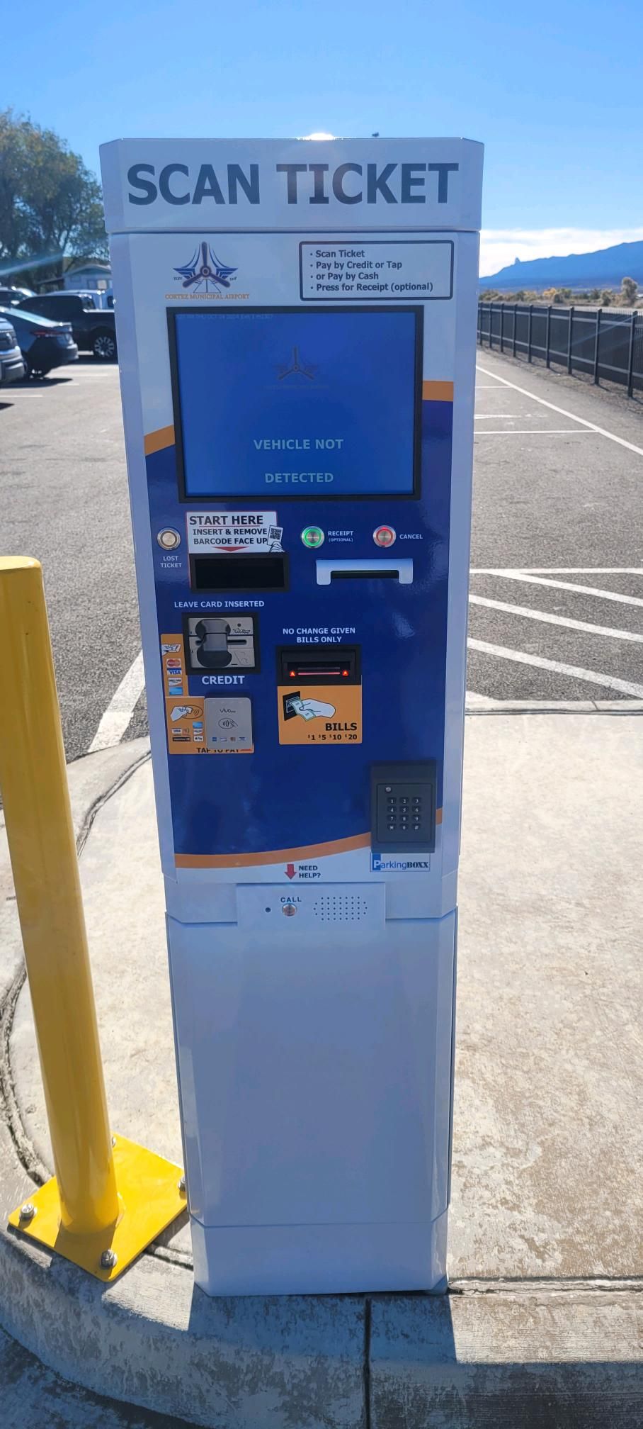 Airport parking access control system in Cortez, CO