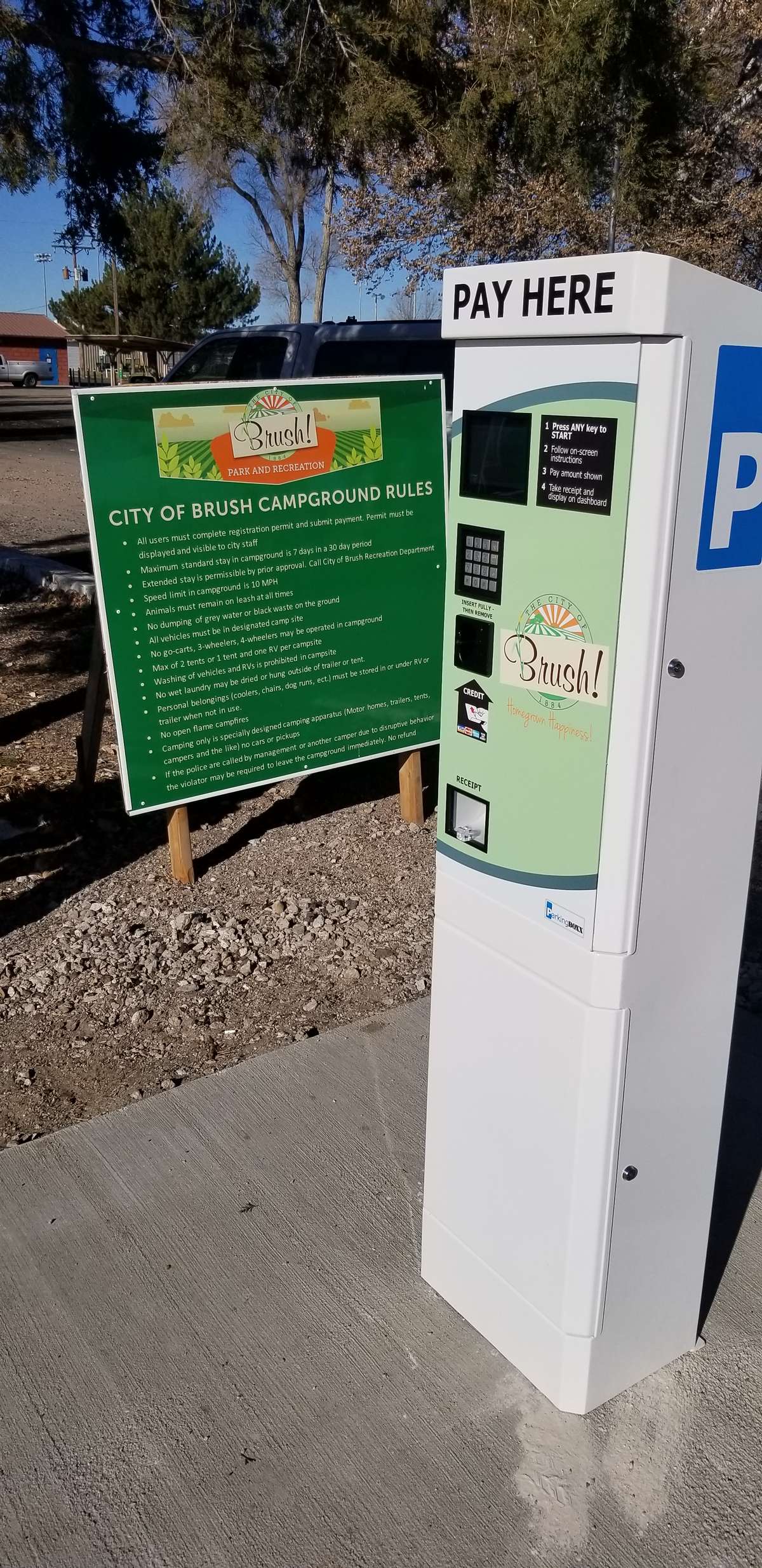 Parking BOXX parking system installation in Brush, CO