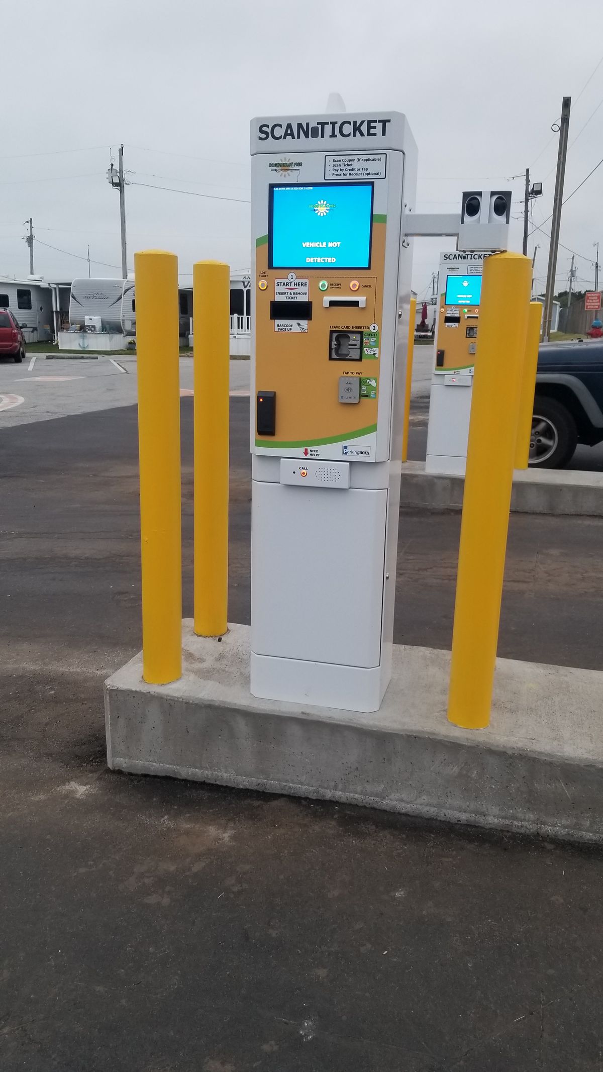 Parking BOXX parking system installation in Emerald Isle, NC