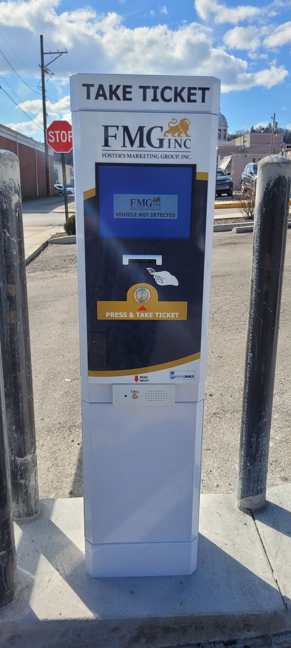 Parking BOXX parking system installation in Buckhannon, CA