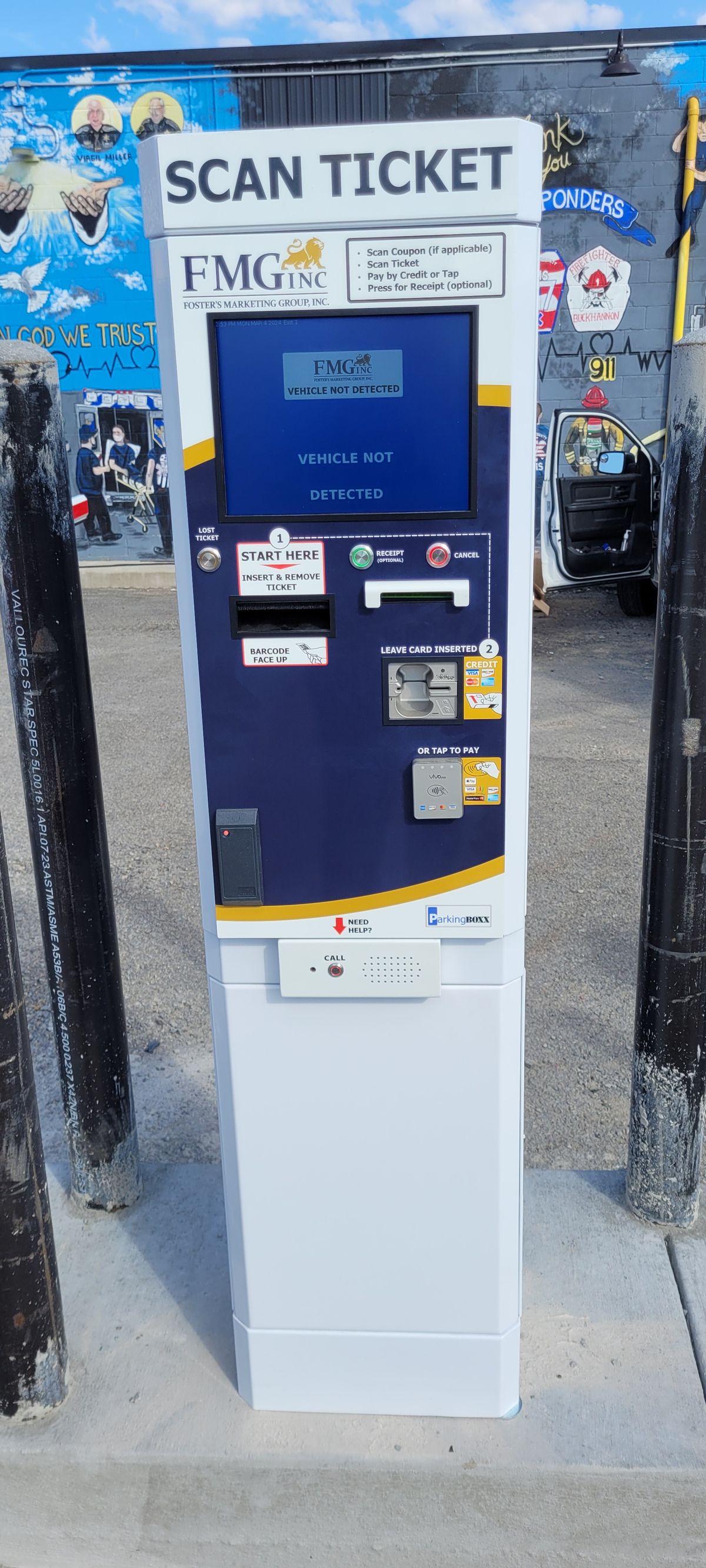 Parking BOXX parking system installation in Buckhannon, CA