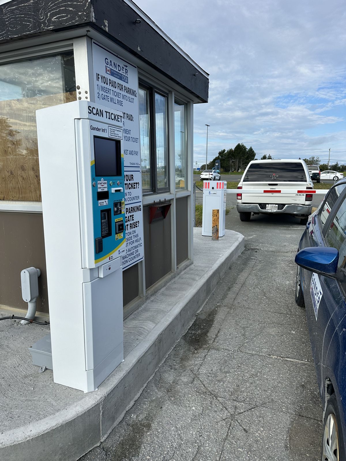 Airport parking access control system in Gander, NL