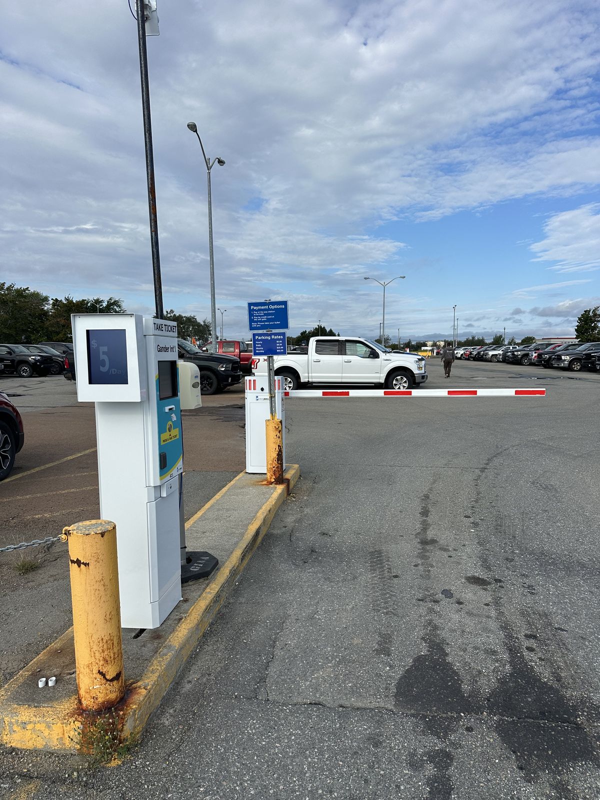 Airport parking access control system in Gander, NL