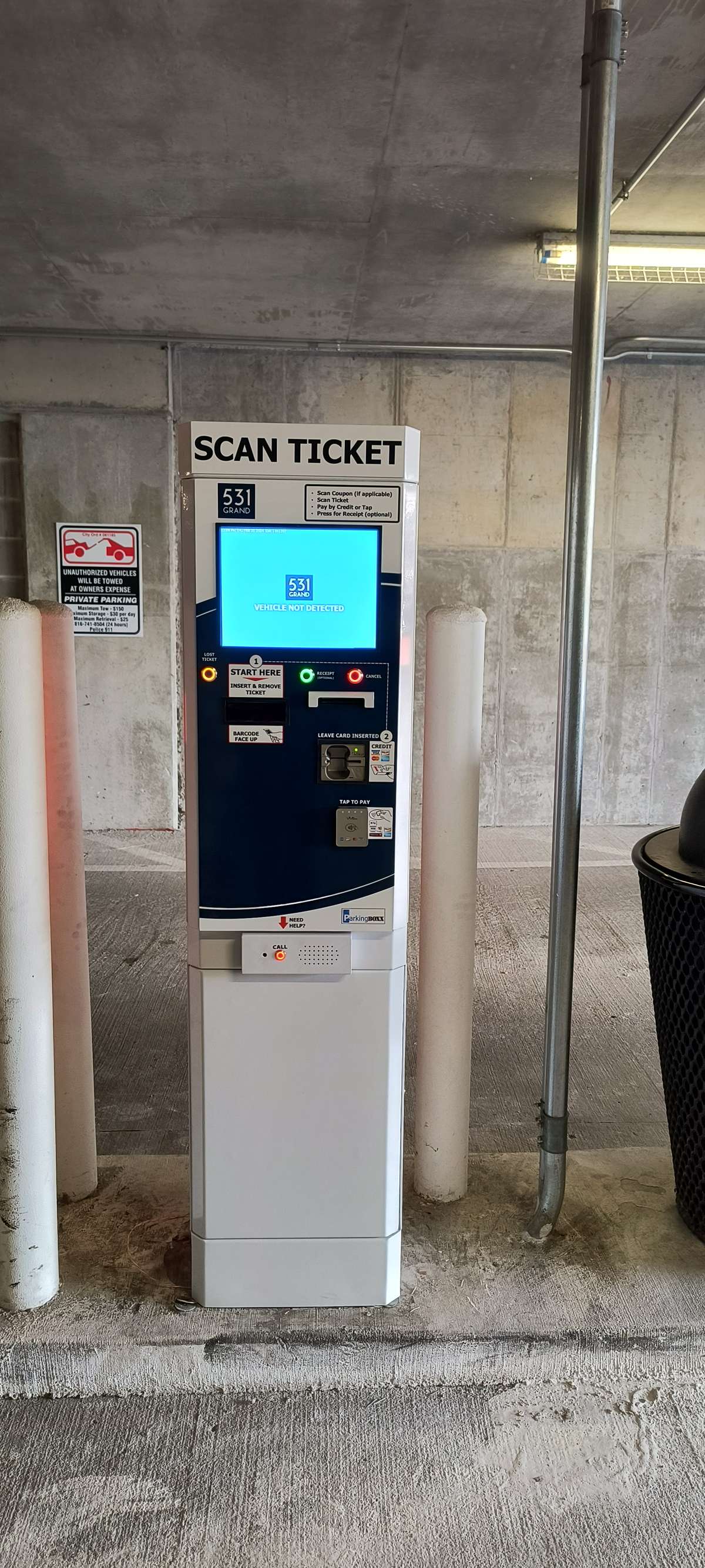 Parking BOXX parking system installation in Kansas City, MO