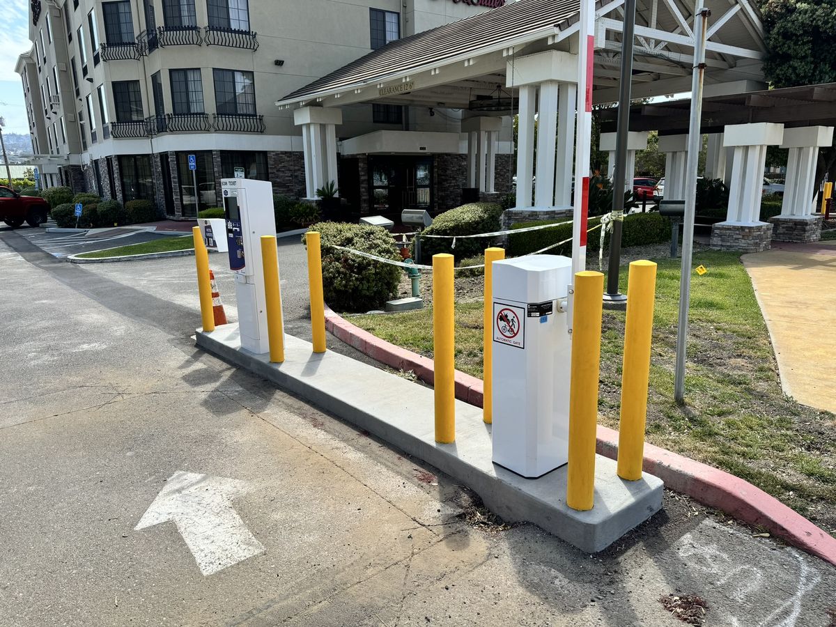 Parking BOXX parking system installation in Burlingame, CA