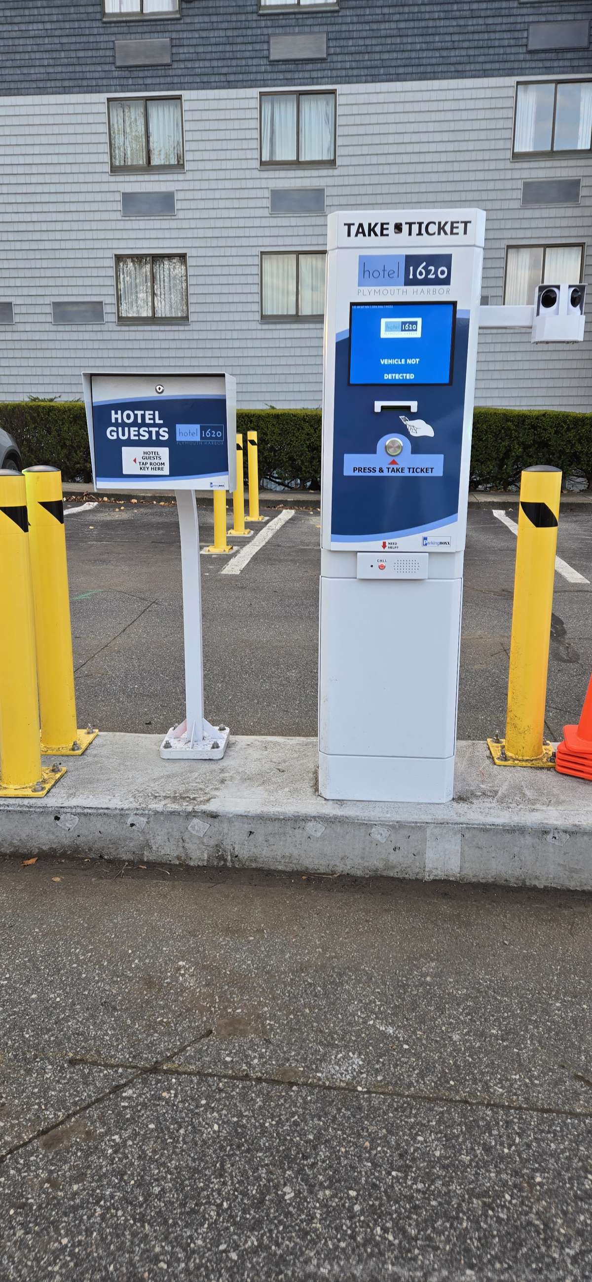 Parking BOXX parking system installation in Plymouth, MA