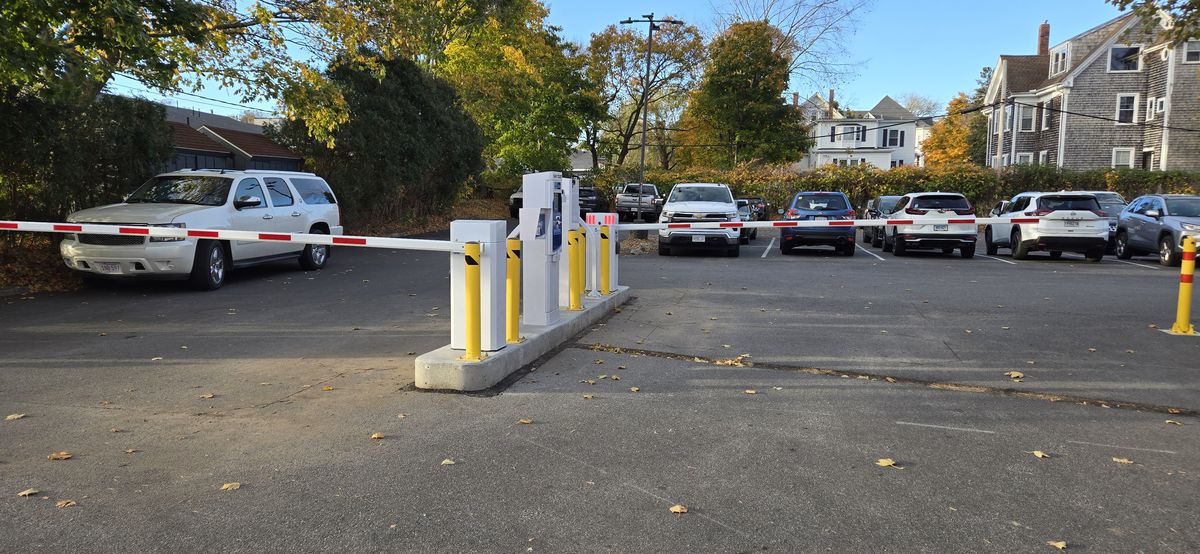 Parking BOXX parking system installation in Plymouth, MA
