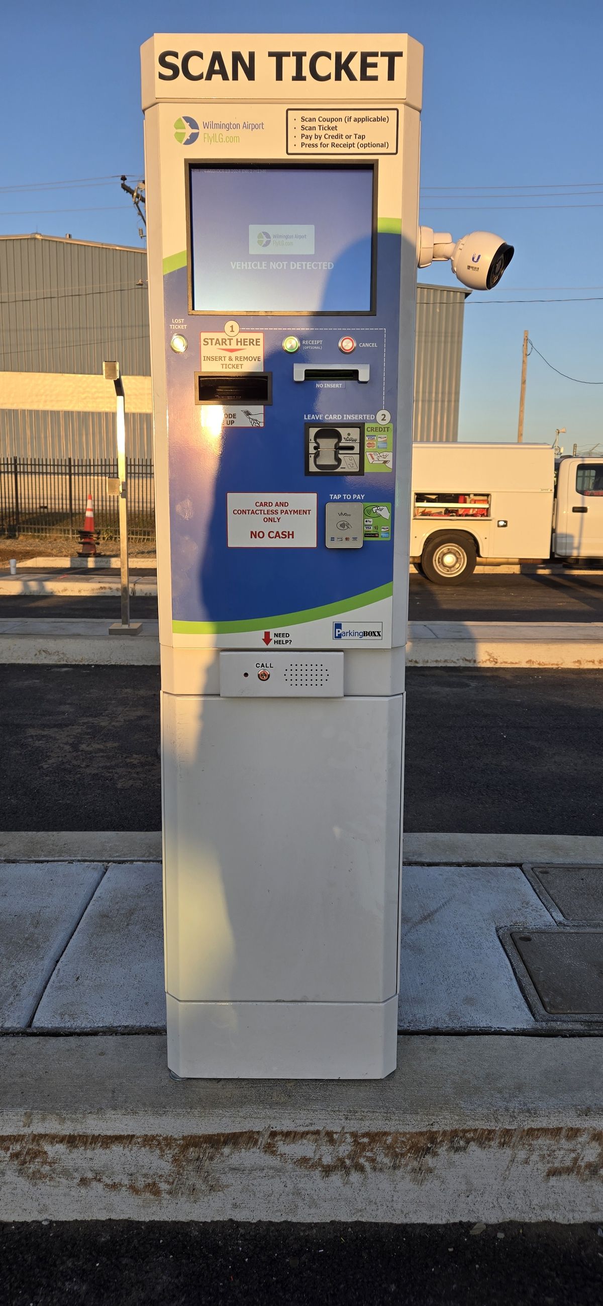 Airport parking access control system in Wilmington, DE