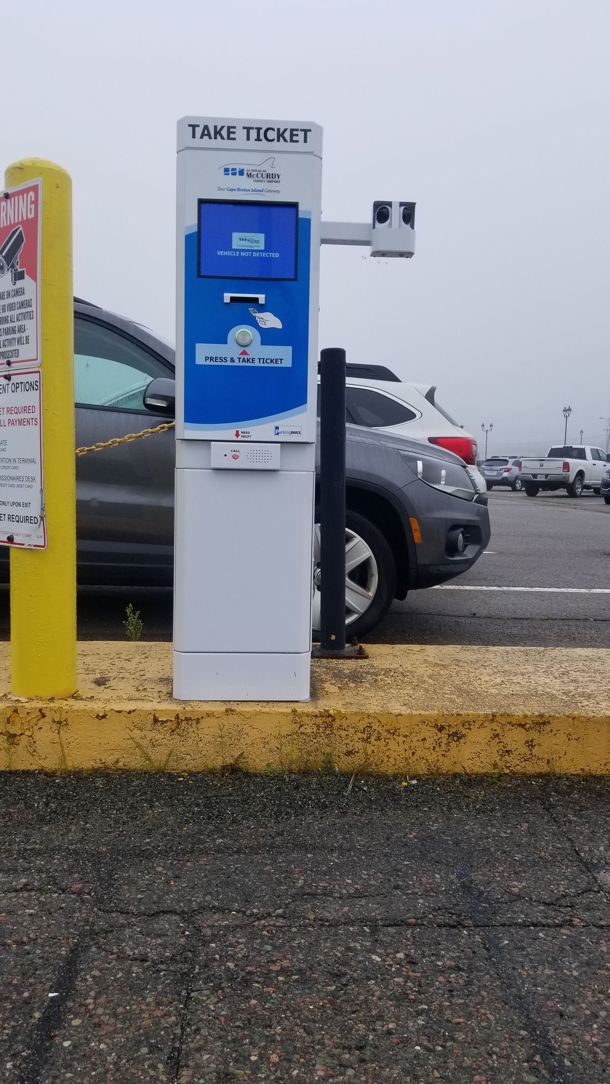 Airport parking access control system in Sydney, NS