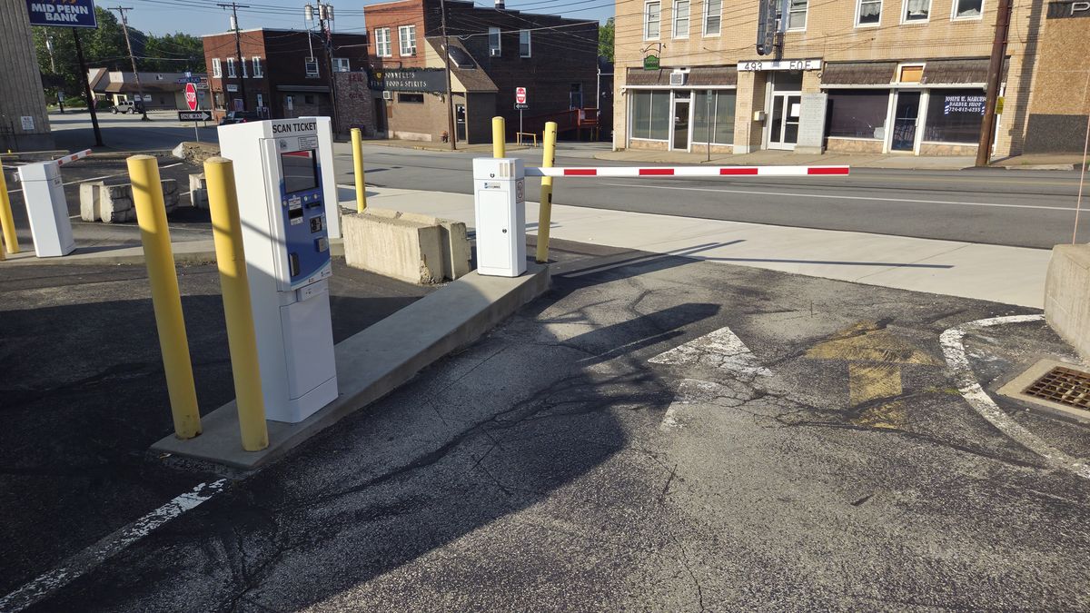 Parking BOXX parking system installation in Connellsville, PA