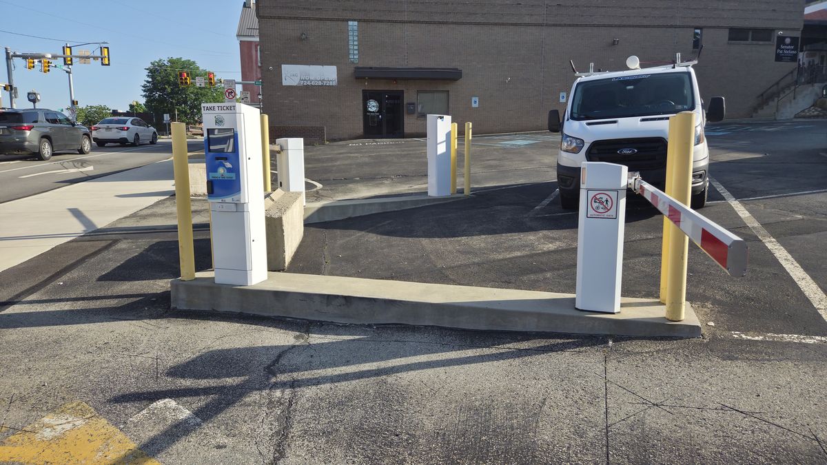 Parking BOXX parking system installation in Connellsville, PA