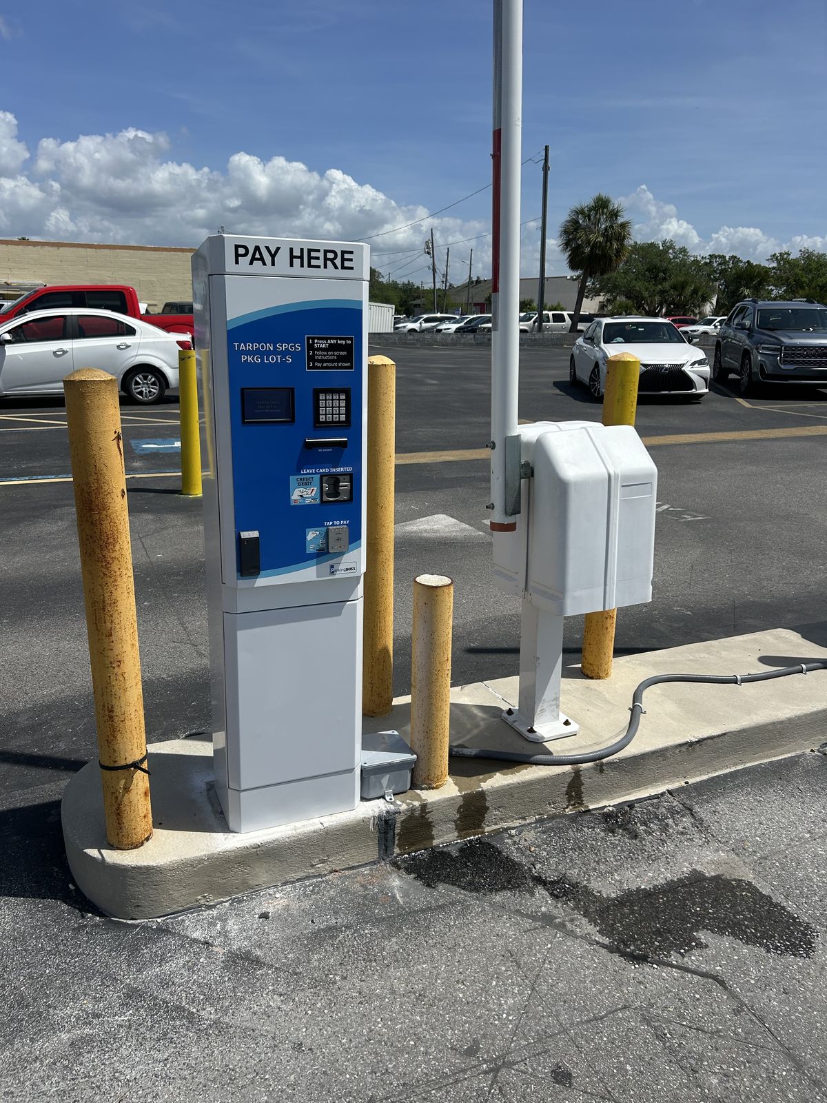 Parking BOXX parking system installation in Tarpon Springs, FL