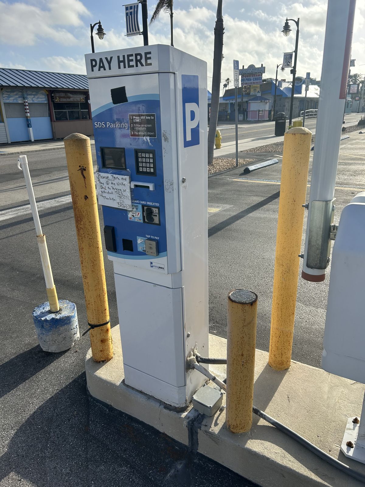 Parking BOXX parking system installation in Tarpon Springs, FL