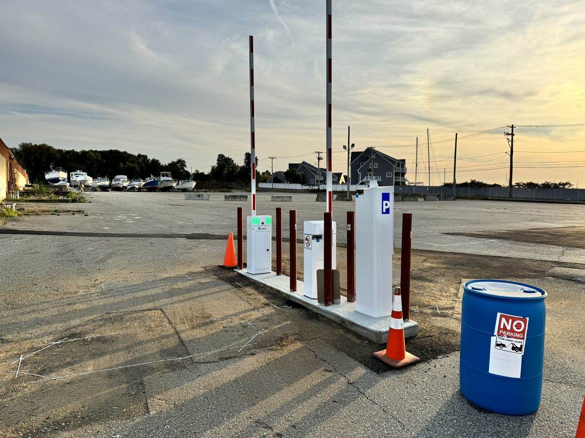 Parking BOXX parking system installation in Fall River, MA