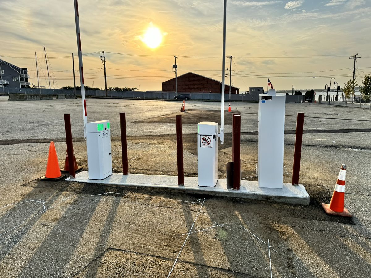 Parking BOXX parking system installation in Fall River, MA