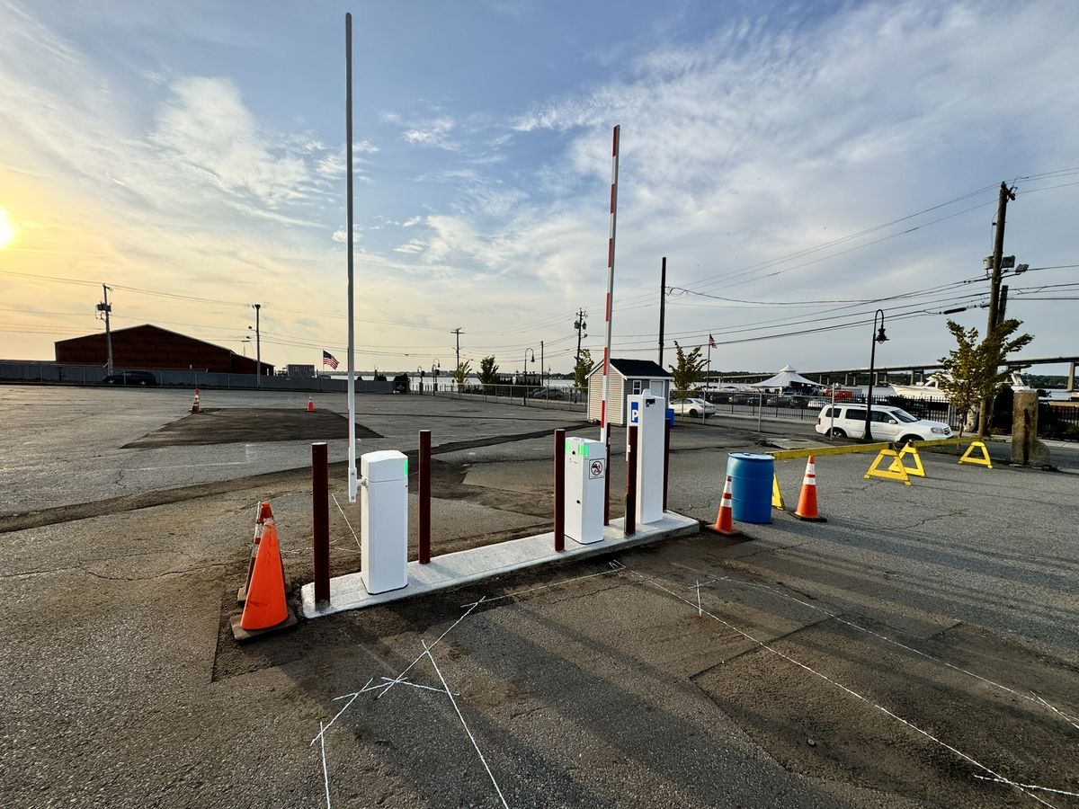 Parking BOXX parking system installation in Fall River, MA