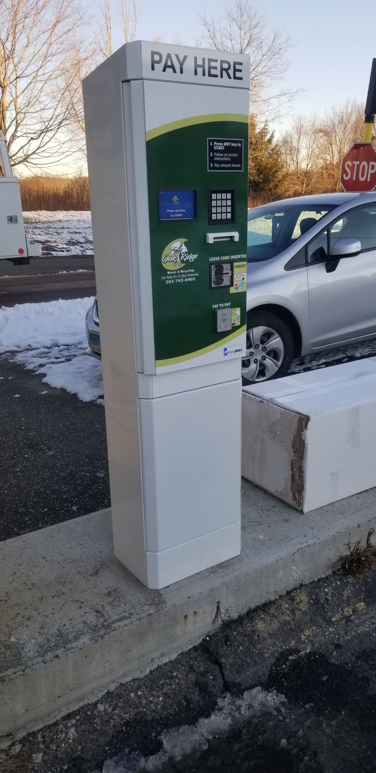 Parking BOXX parking system installation in Ridgefield, CT