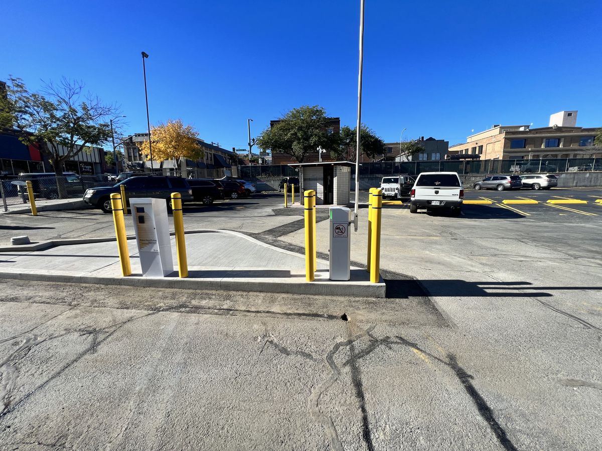 Parking BOXX parking system installation in Wenatchee, WA