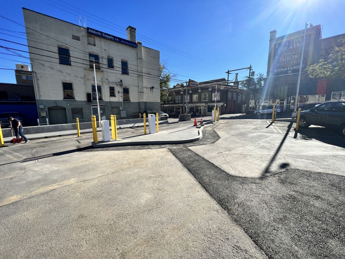 Parking BOXX parking system installation in Wenatchee, WA