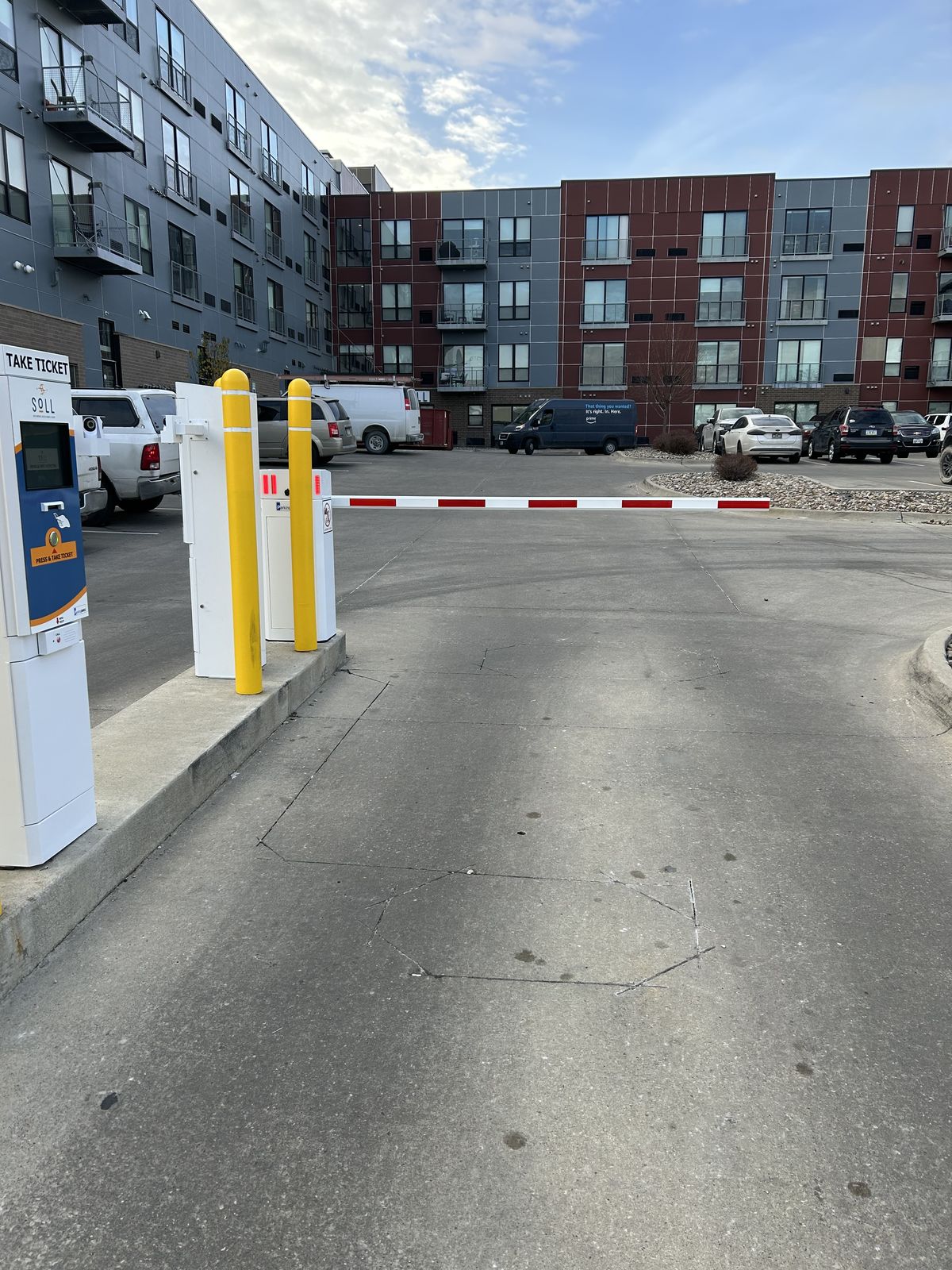 Parking BOXX parking system installation in Des Moines, IA