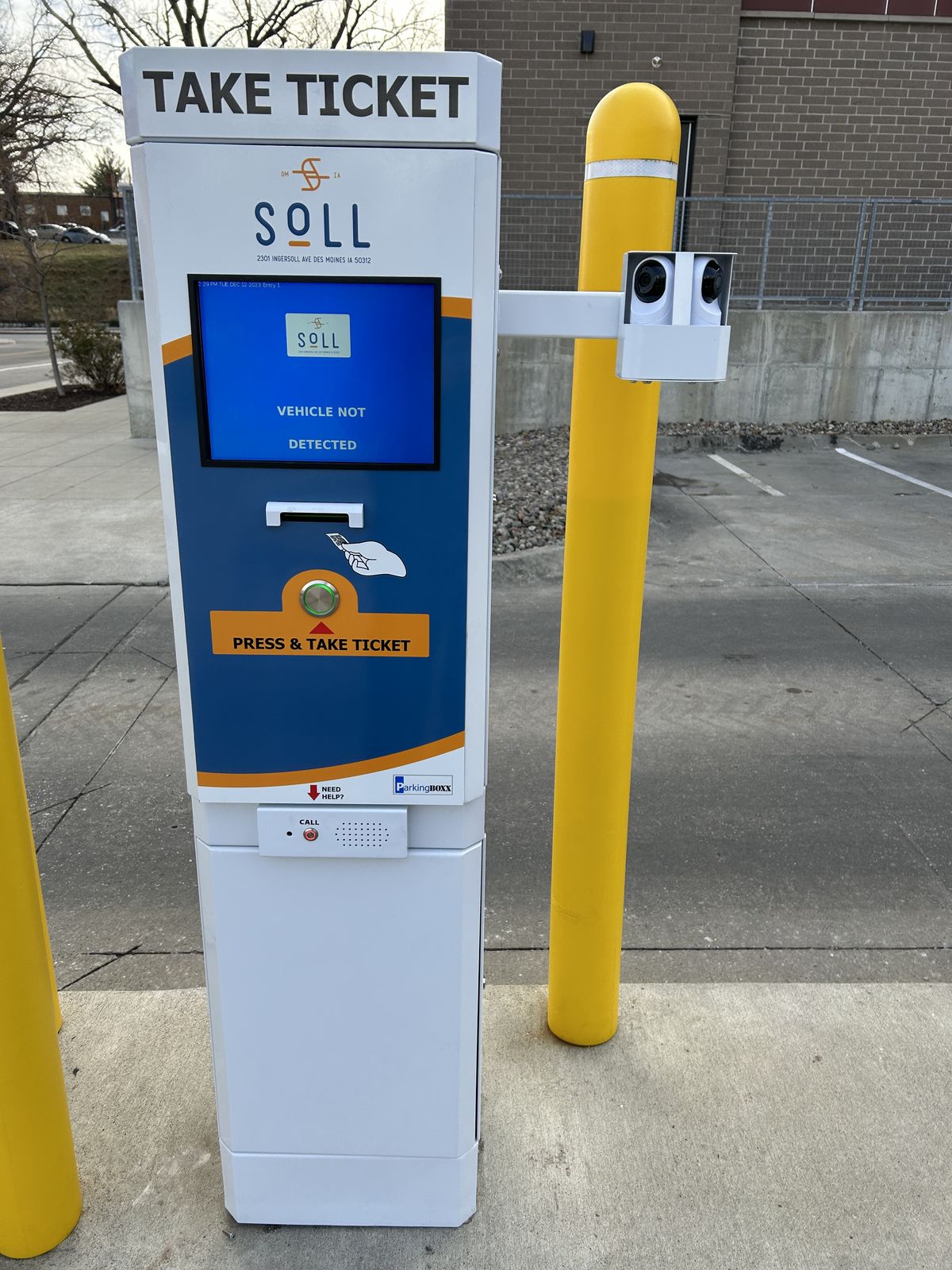 Parking BOXX parking system installation in Des Moines, IA