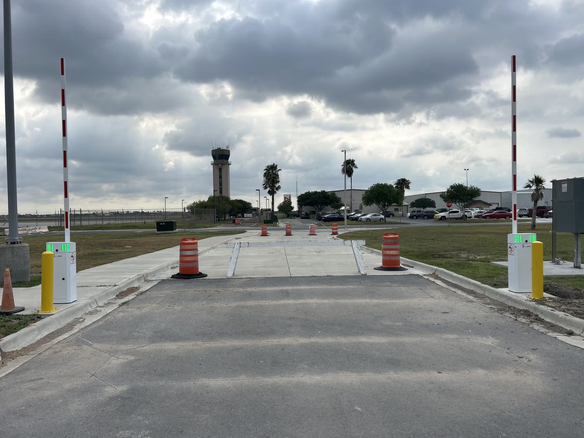 Airport parking access control system in Brownsville, TX