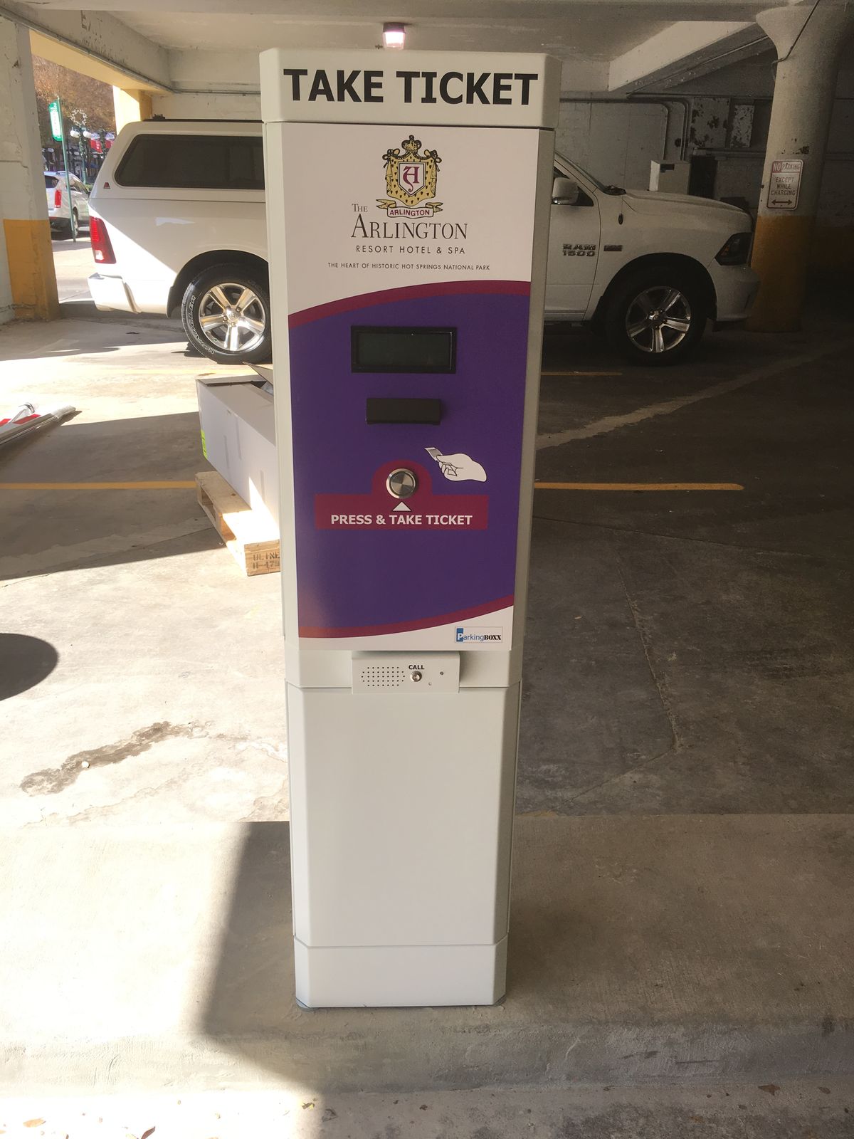 Parking BOXX parking system installation in Hot Springs, AR