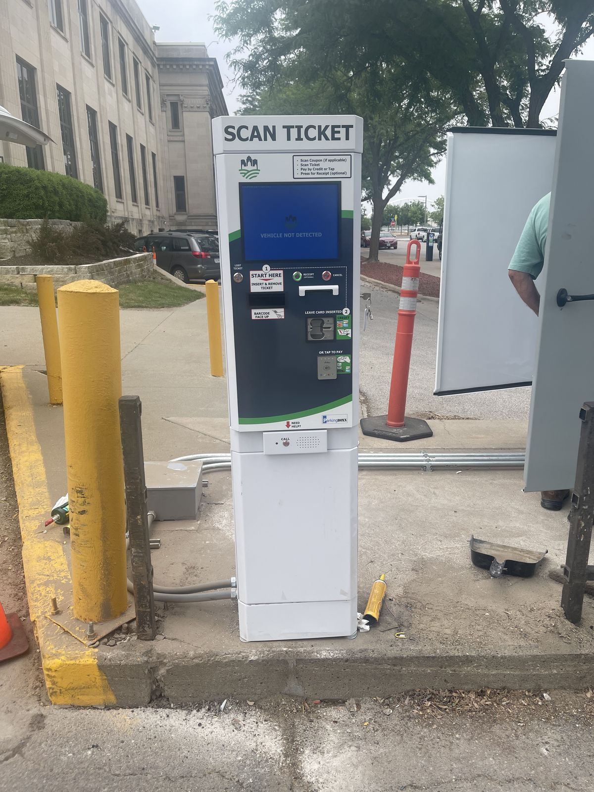 Parking BOXX parking system installation in Des Moines, IA