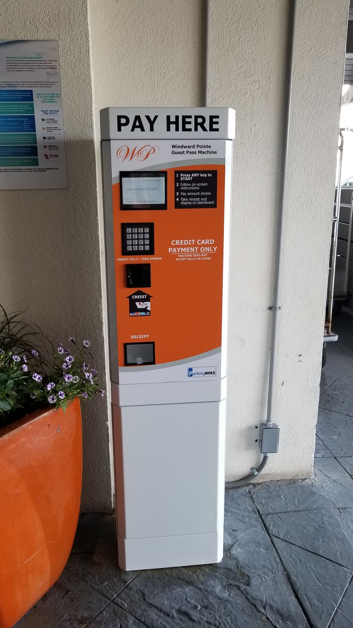 Parking BOXX parking system installation in Orange Beach, AL